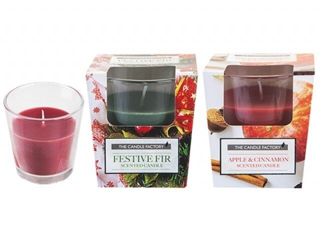 Christmas Glass Scented Candles