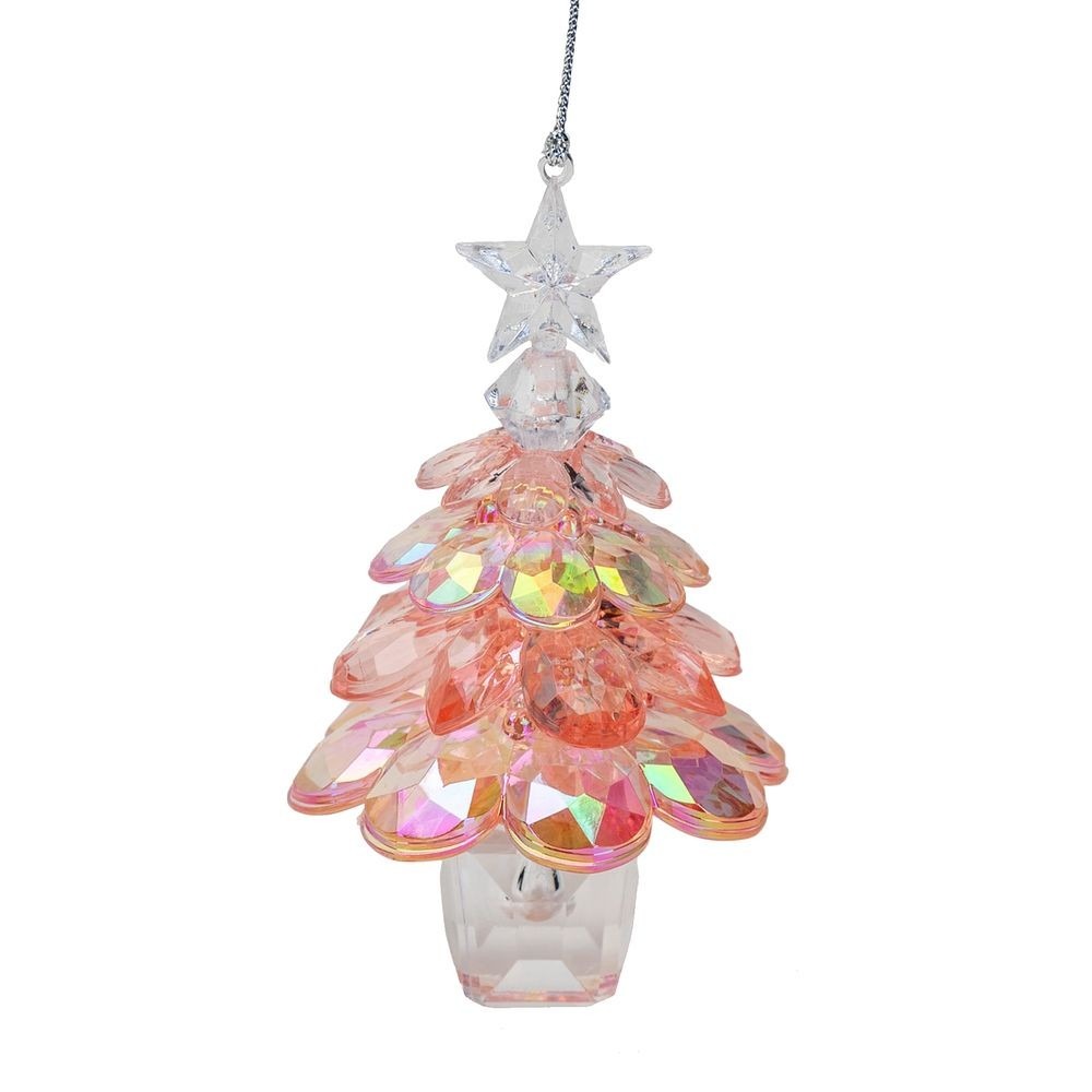 Mauve Iridescent 3D Tree Decoration