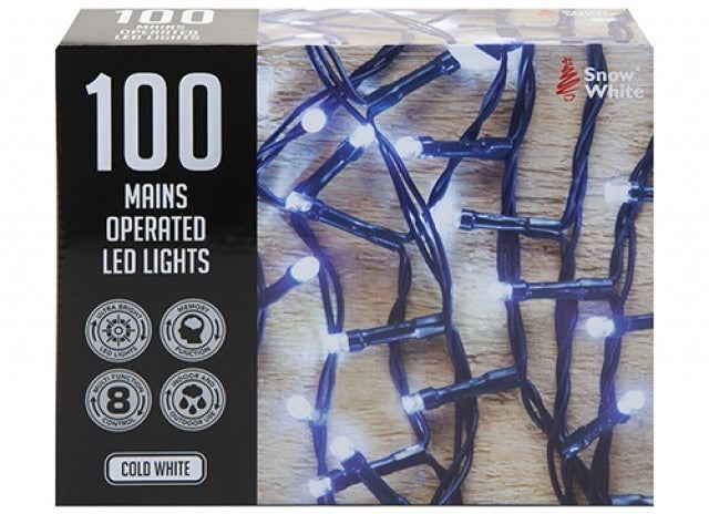 Cold-White Multi-Function Mains-Operated LED Lights (x 100)