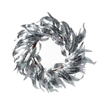 Silver Leaf Wreath