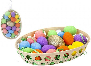 Golden Egg Hunt Set In Basket