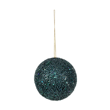 Peacock Glitter Bauble (Dia12cm)