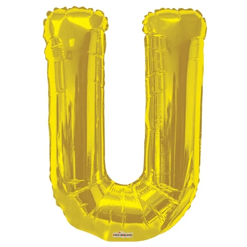 34inch  Letter Balloon - U - Gold