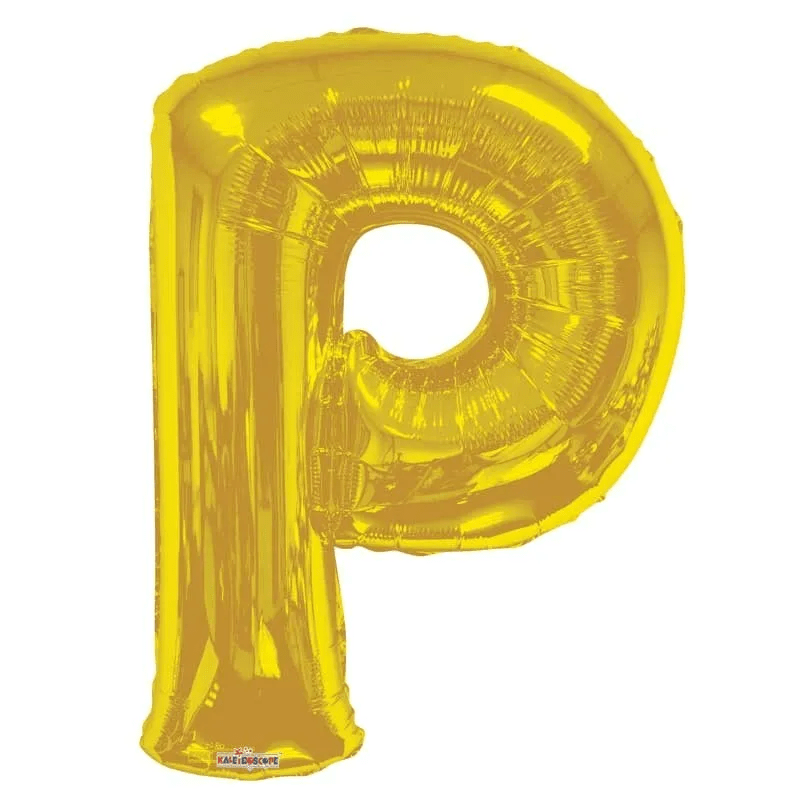 34 inch  Letter Balloon - P - Gold