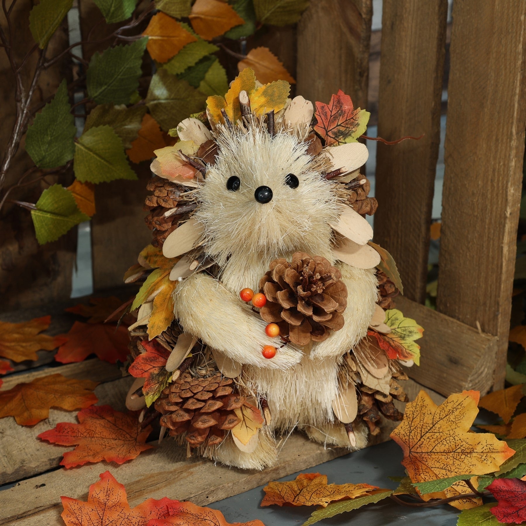 Autumn Hedgehog Decoration (17x16x22cm)