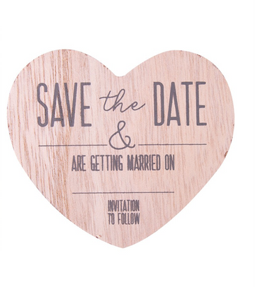 Wooden Save the Date Magnet (Pack of 8)