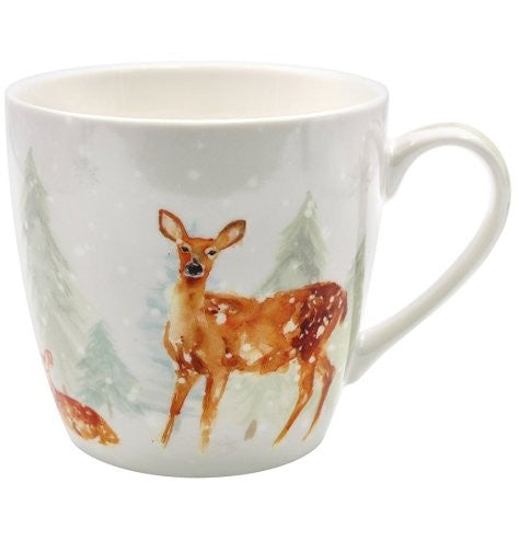 Winter Forest Breakfast Mug