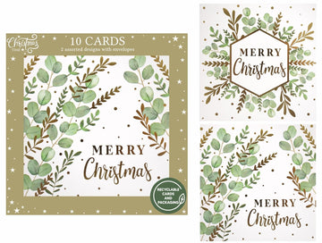 Eucalyptus Christmas Cards (Pack of 10)