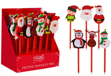 Christmas Characters Pen (Assorted)