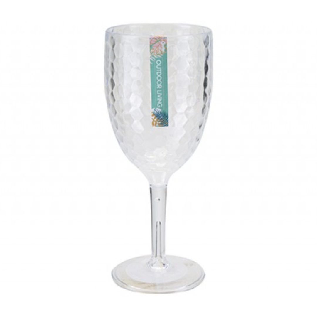 Large Dimple Effect Wine Glass