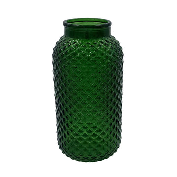 Glass Stadio Pear Green Vase (19.5cm x 10.5cm)