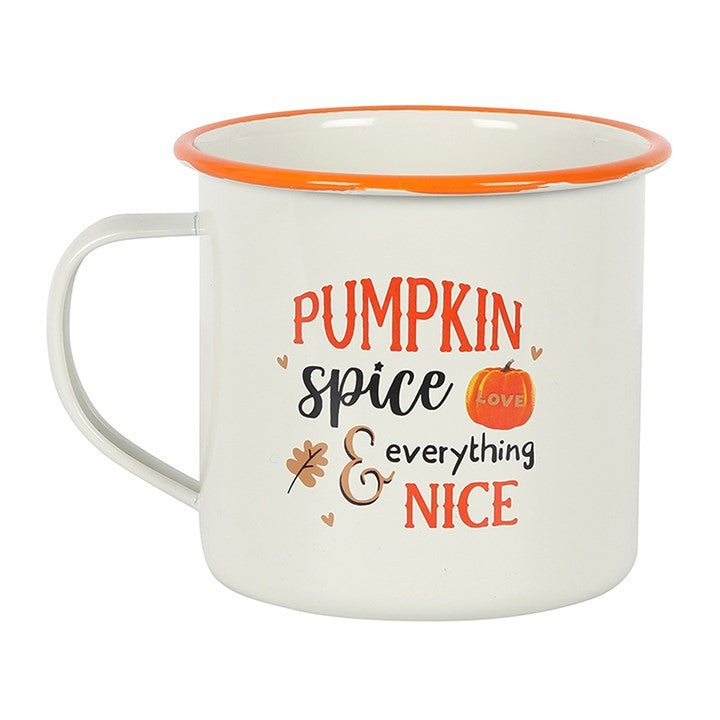 Pumpkin Spice Enamel Mug