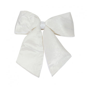 Winter Wonderland Cream Plush Bow (H68cm)