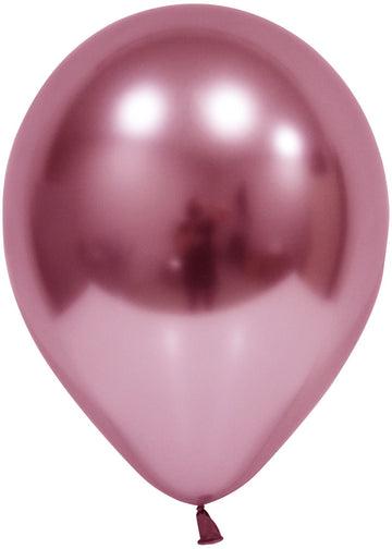 Pink Chrome Latex Balloon - 12 inch (Pk 50)