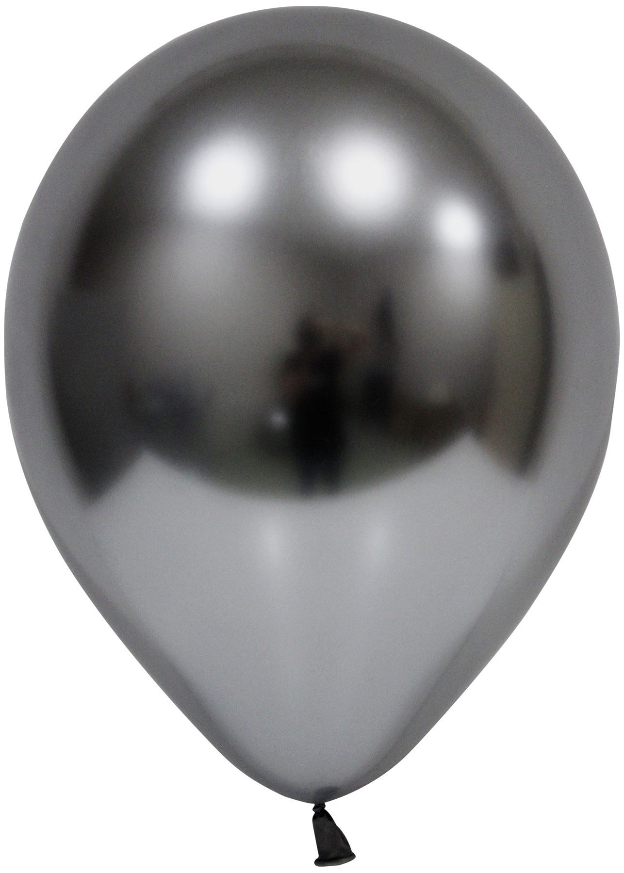 Space Grey Chrome Latex Balloon - 12 inch (Pk 50)