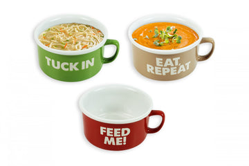 Soup Bowl with Handles (assorted)