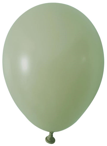 Sage Green Round Shape Latex Balloon - 5 inch (Pk 100)