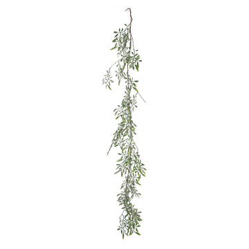 Frosted White Berry Mistletoe Garland (180cm)