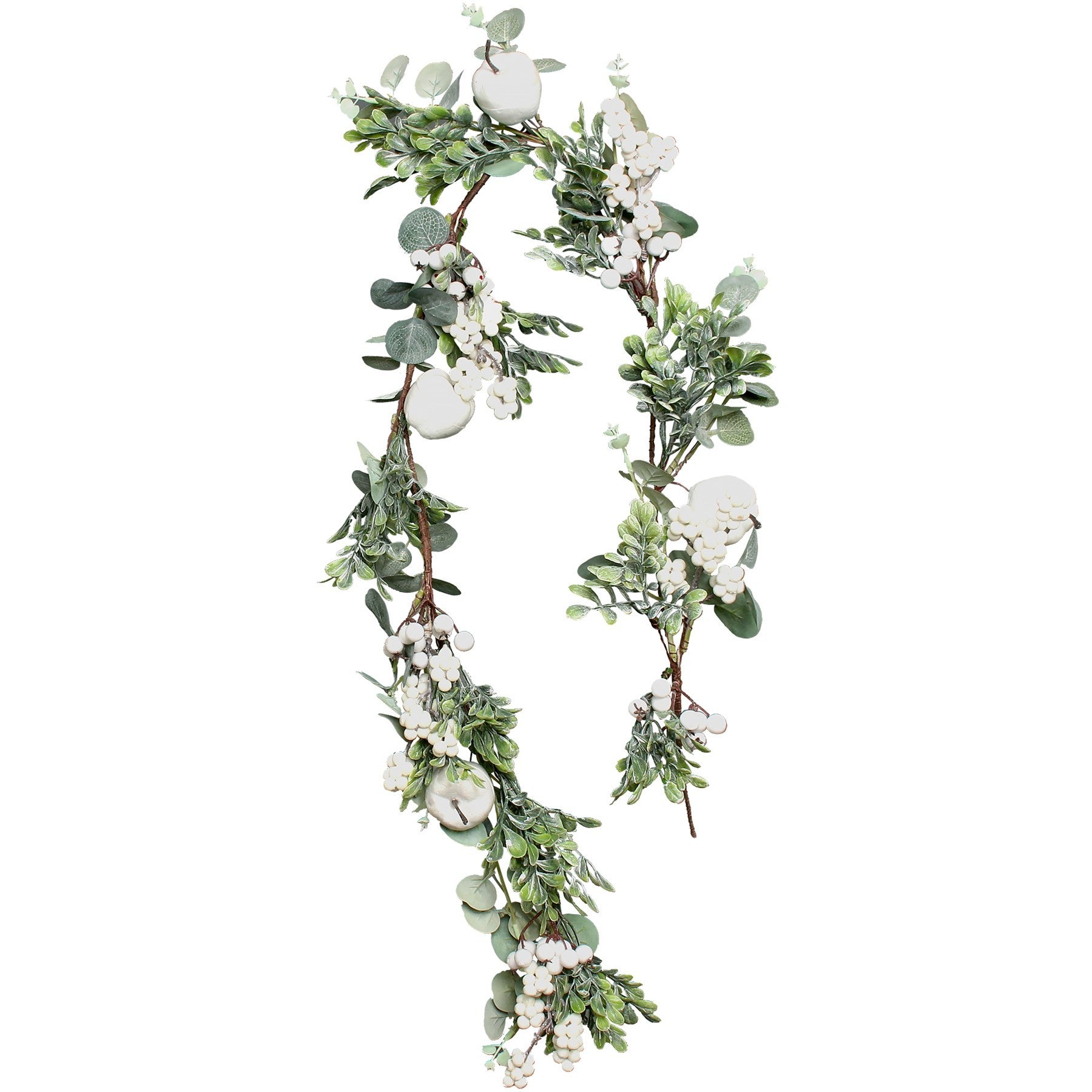 Eucalyptus White Berry & Apple Garland (120cm)