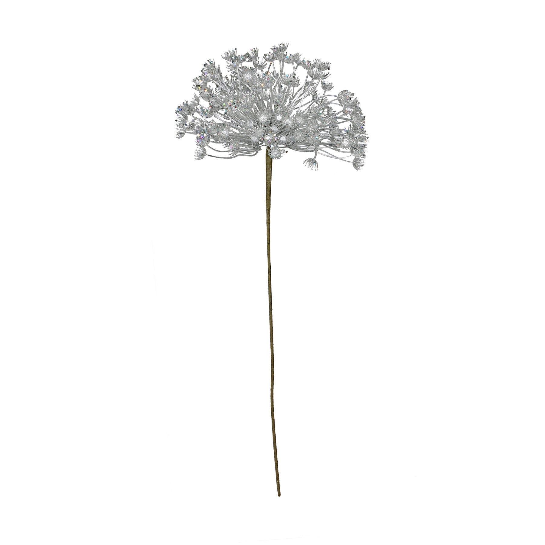 Silver Metallic Allium with Giltter