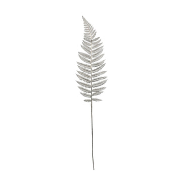 Metallic Fern Leaf stem Champagne