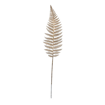 Gold Metallic Fern Leaf Stem