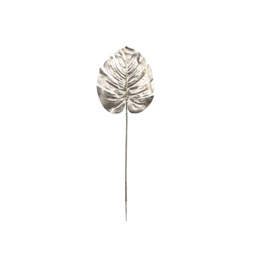 Champagne Metallic Monstera Leaf (Small)