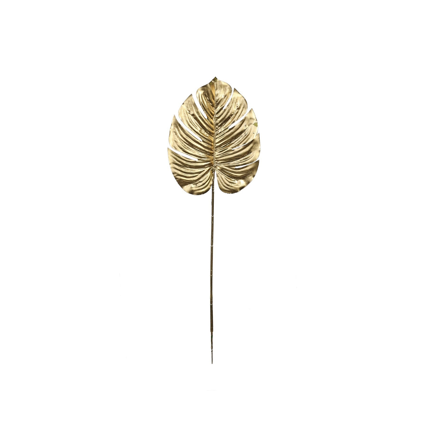 Gold Metallic Monstera Leaf (Small)