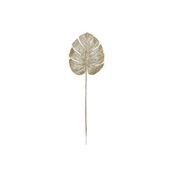 Gold Glitter Monstera leaf (Small)