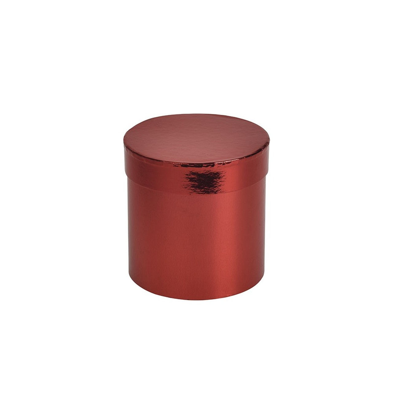 Metallic Red Small Hat Box (W13cm x D14cm)