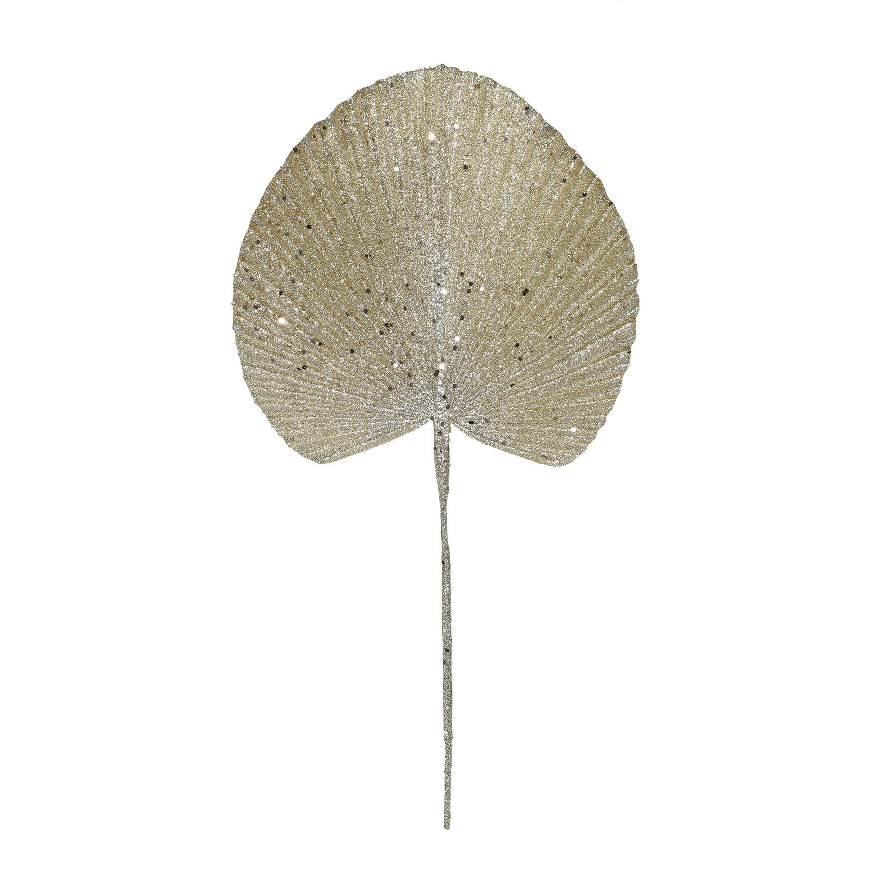 Gold Glitter Palm Spear Stem