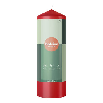 Bolsius Delicate Red Essential Pillar Candle (200mm x 58mm)