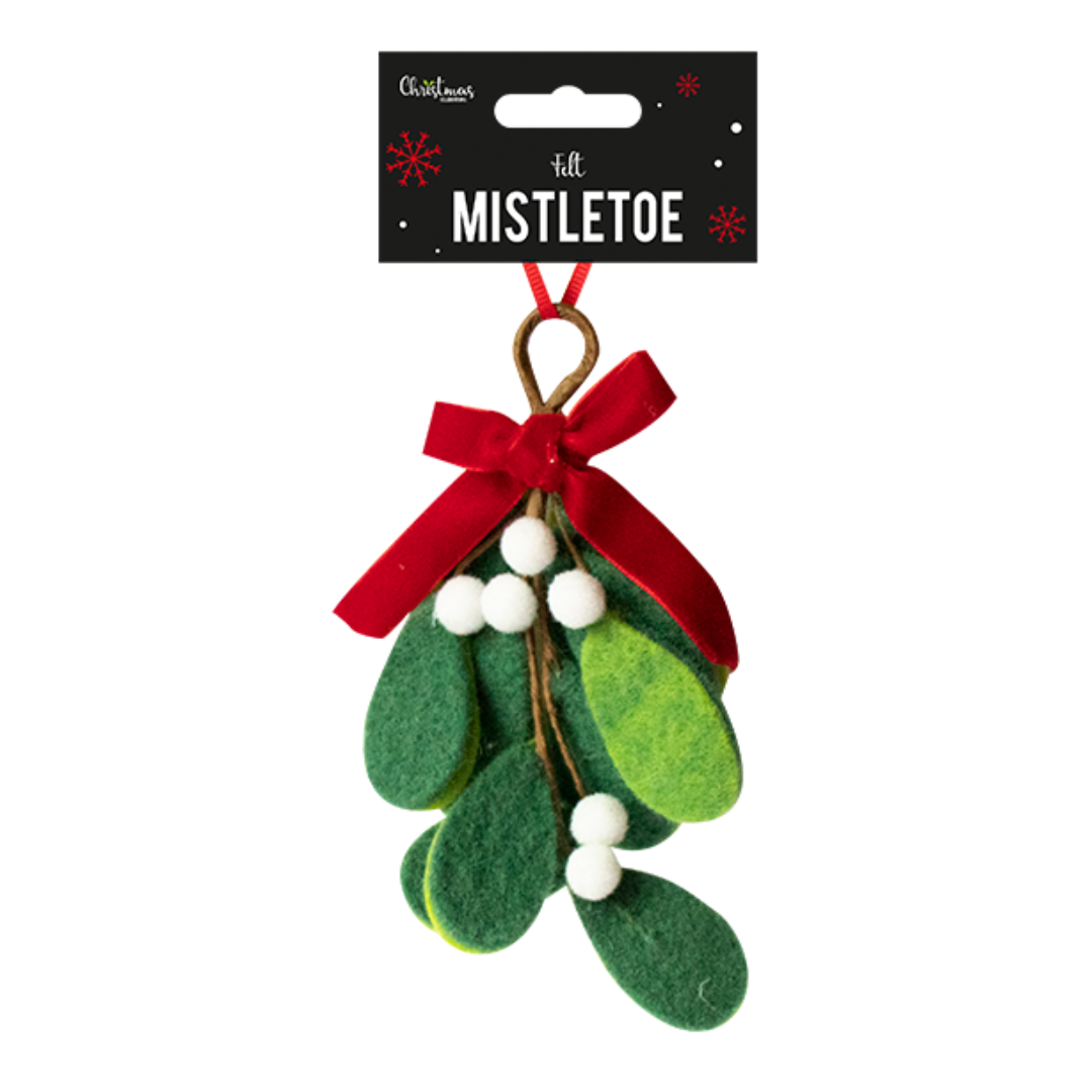 Mistletoe Felt Decoration (16cm)