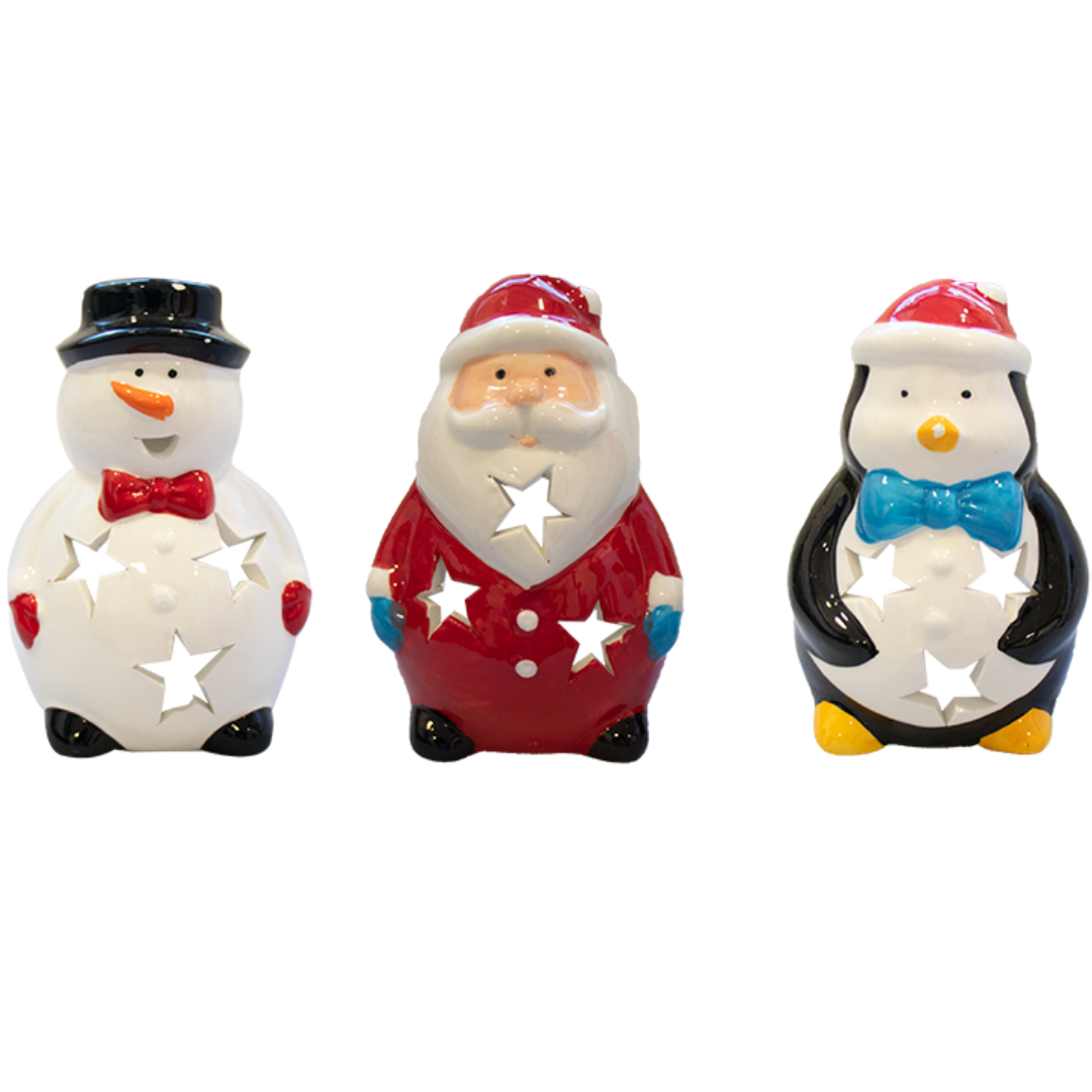 Novelty Christmas Tea Light Holder (Assorted)