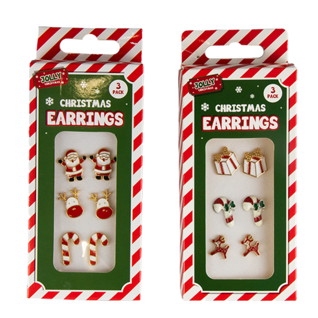 Christmas Earrings (Pack of 3)