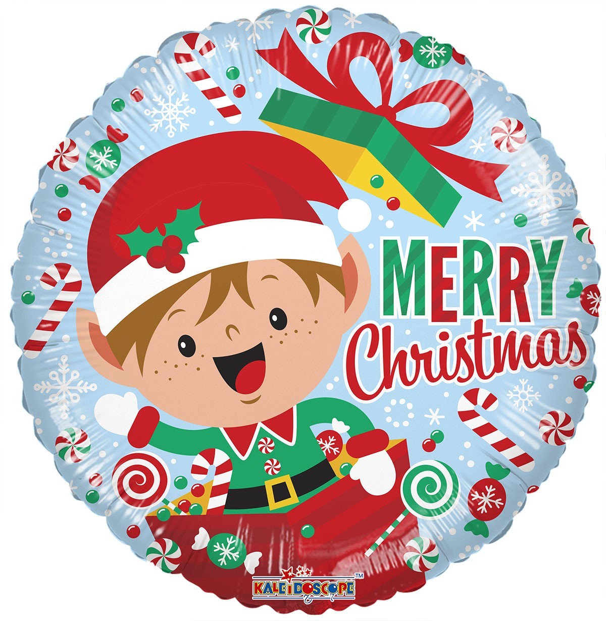 Elf Merry Christmas Balloon (18 inch)