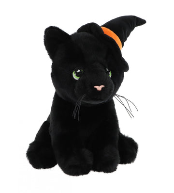 Keeleco Black Cat with Witch Hat (20cm)