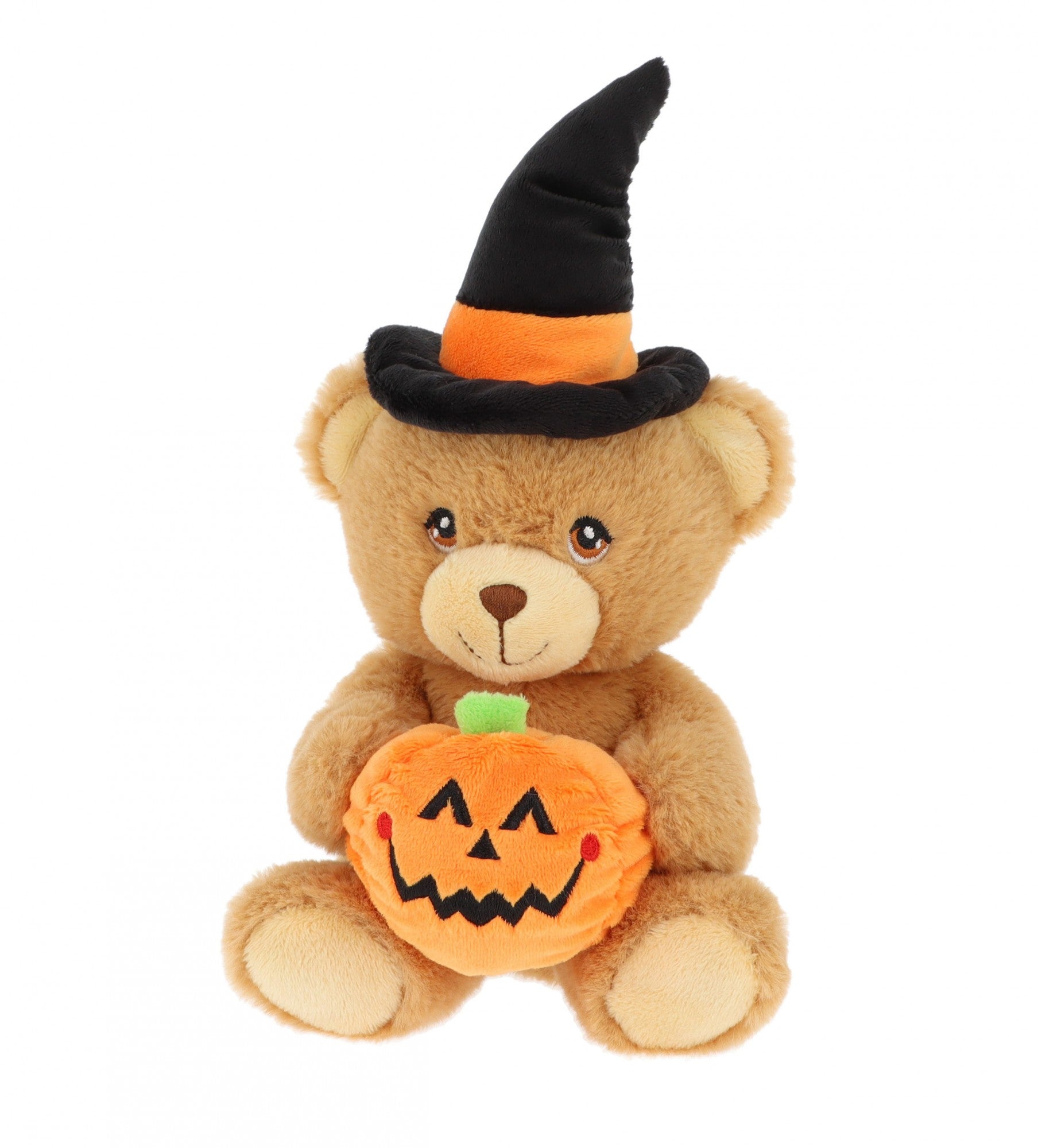 Keeleco Bear with Witch Hat & Pumpkin (15cm)