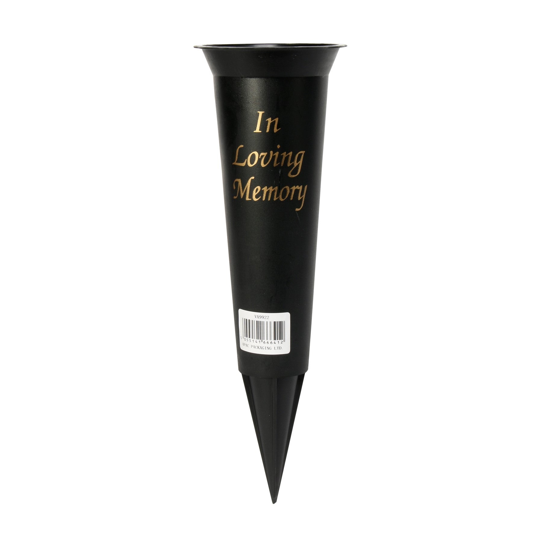 Black Spiked Grave Vase 32cm