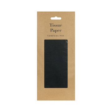 Black Tissue Paper Retail Pack (5 sheets)