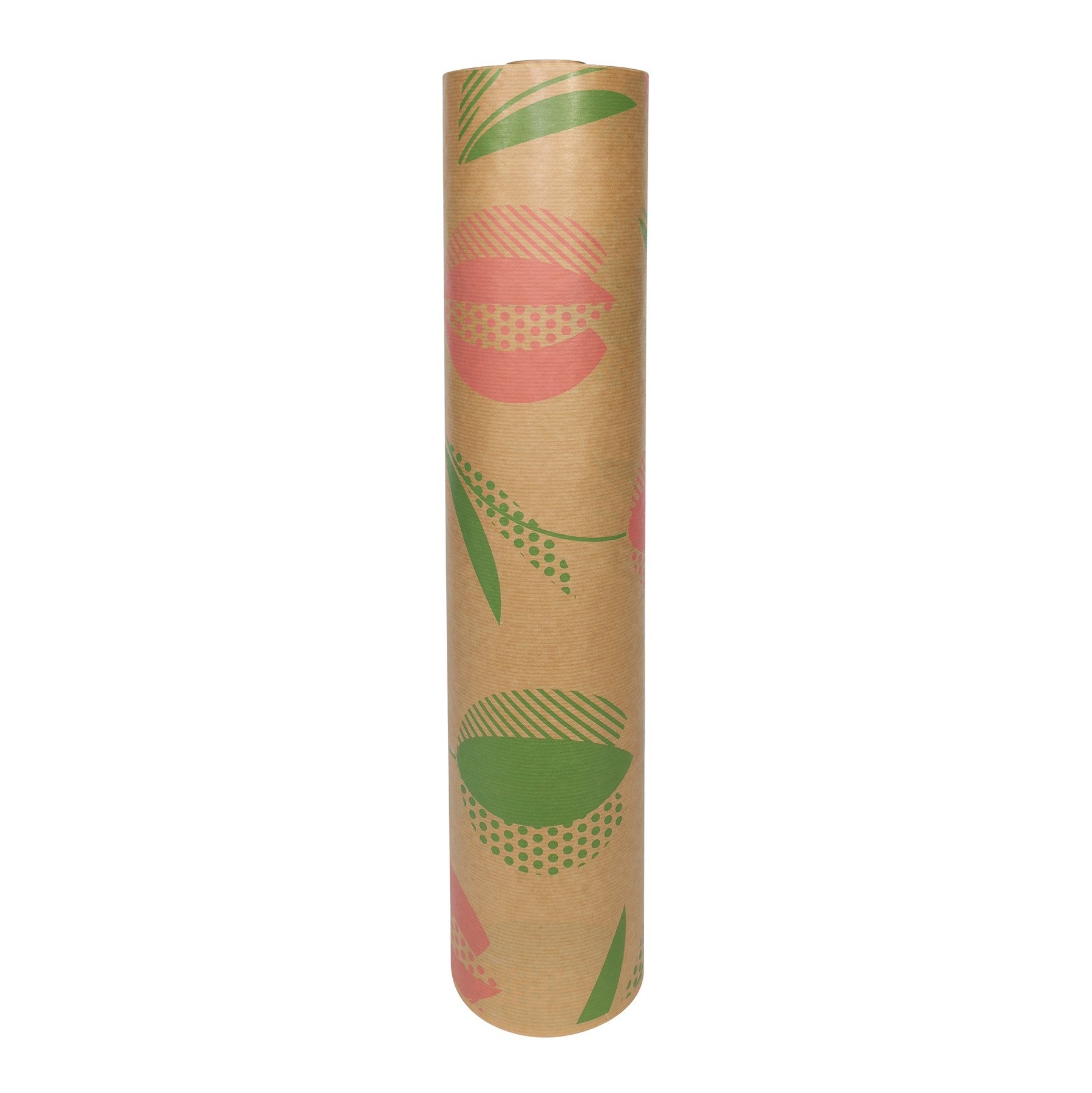 Pink and Green Tulip Kraft Paper (50cm)