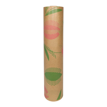 Pink and Green Tulip Kraft Paper (50cm)