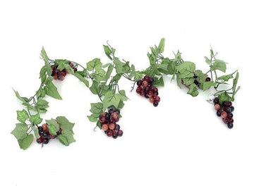 Artificial Red Grape Garland (180cm)