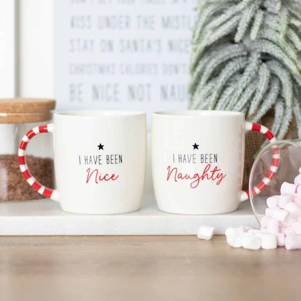 Naughty & Nice Mug Set