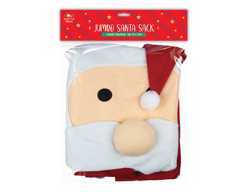 Jumbo Christmas Santa Sack (90cm x  55cm)