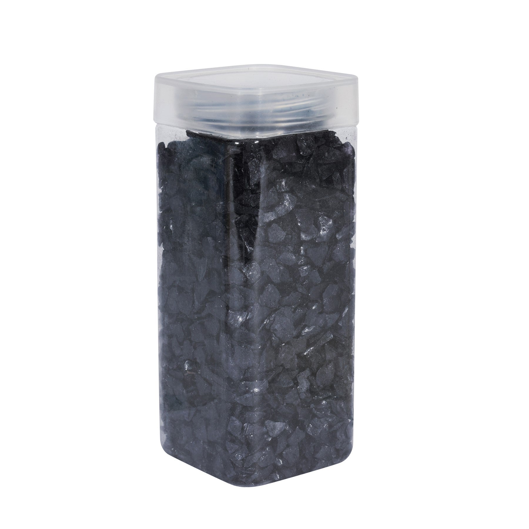 5-8mm Black Glass Pebbles (750gr)