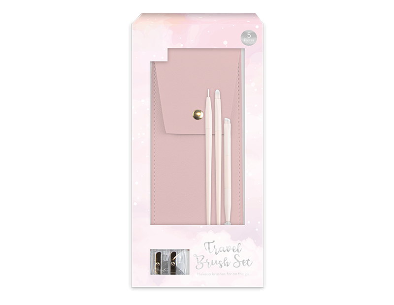 Travel Makeup Brush Set (5pc)