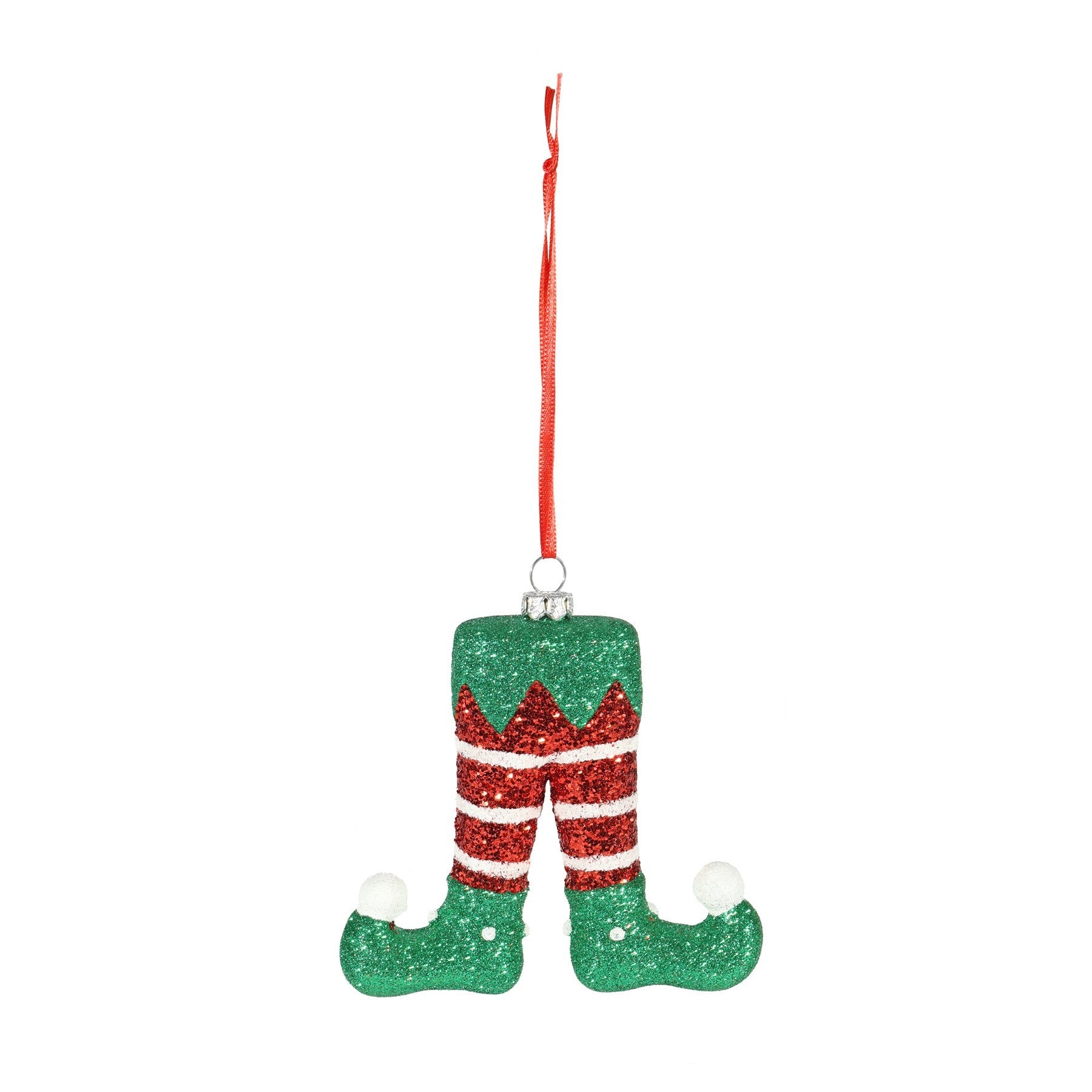 Elf Stocking Hanging Decoration (10.5cm)