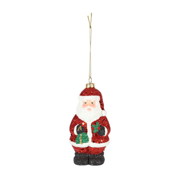 Santa Hanging Decoration - Red (13cm)