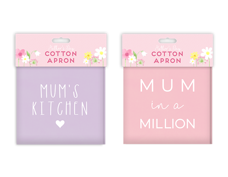 Mothers Day Cotton Apron (Assorted)